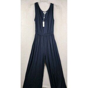 Max Studio Women's Sleeveless Knit Jumper Navy Size S $98